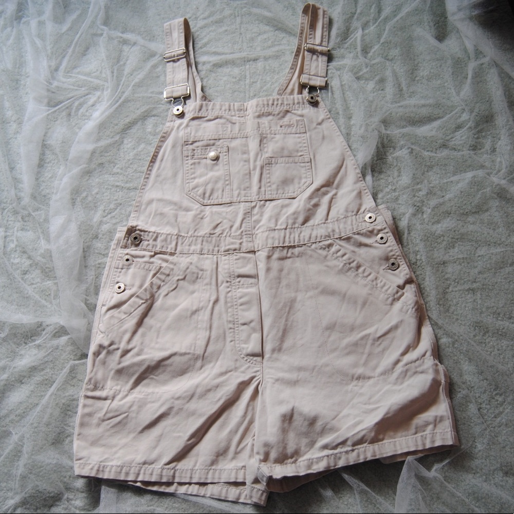 White Painters Overall Shorts